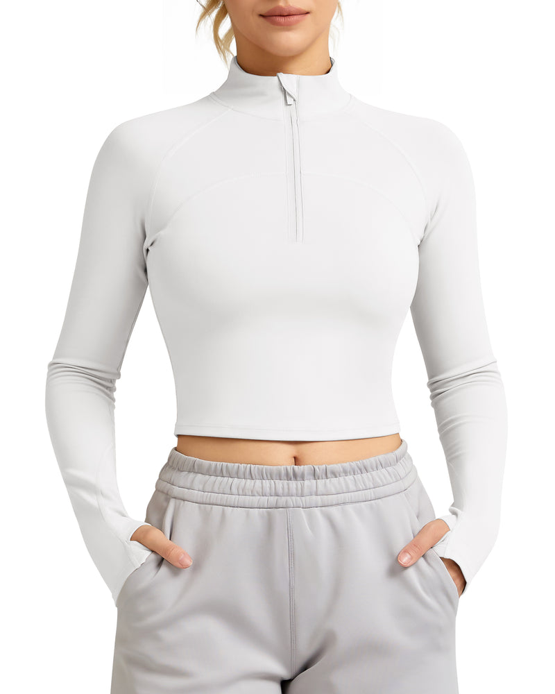 Half Zip Athletic Pullover Top