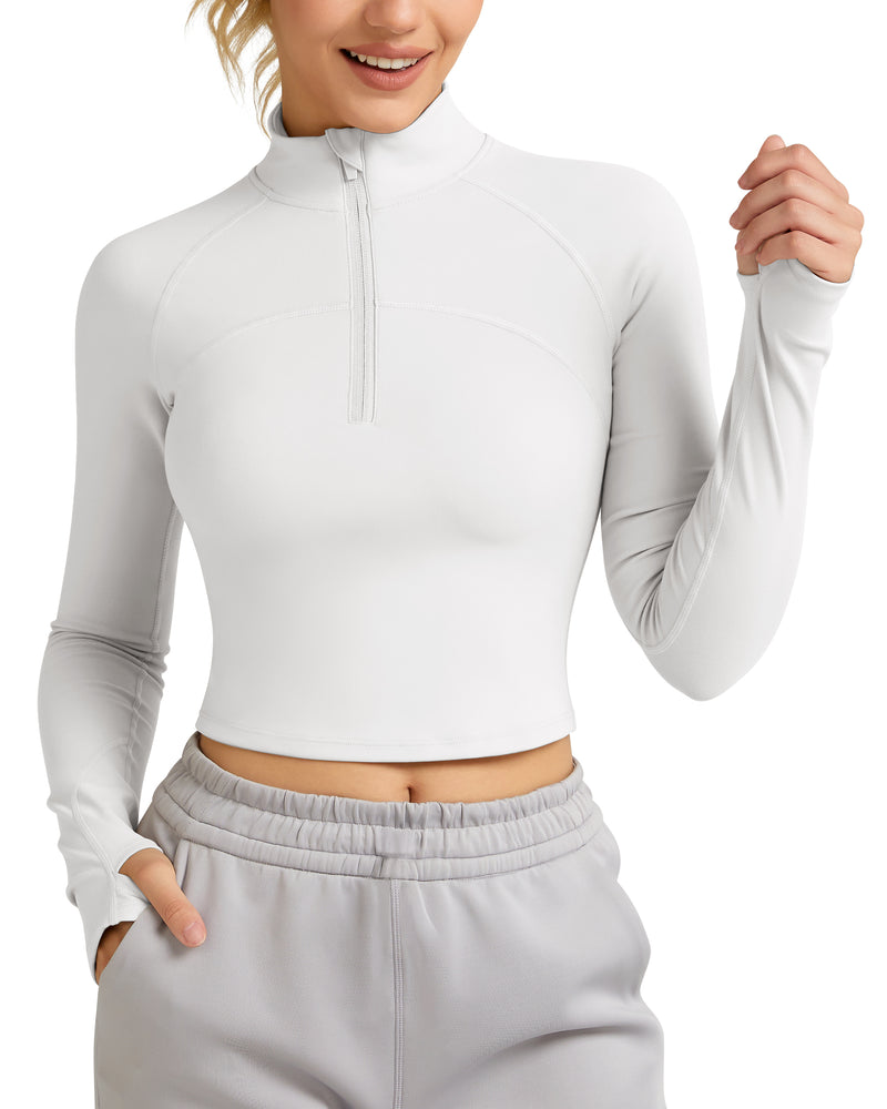 Half Zip Athletic Pullover Top