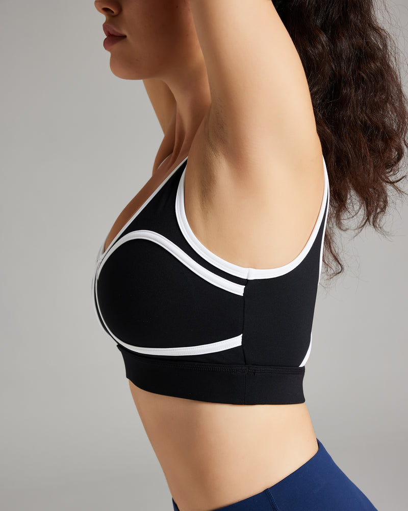 Contrast Seam Sports Bra