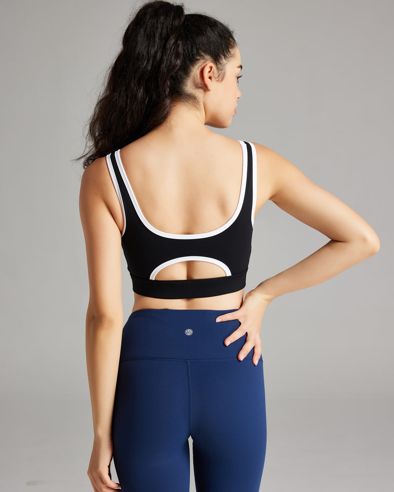 Contrast Seam Sports Bra