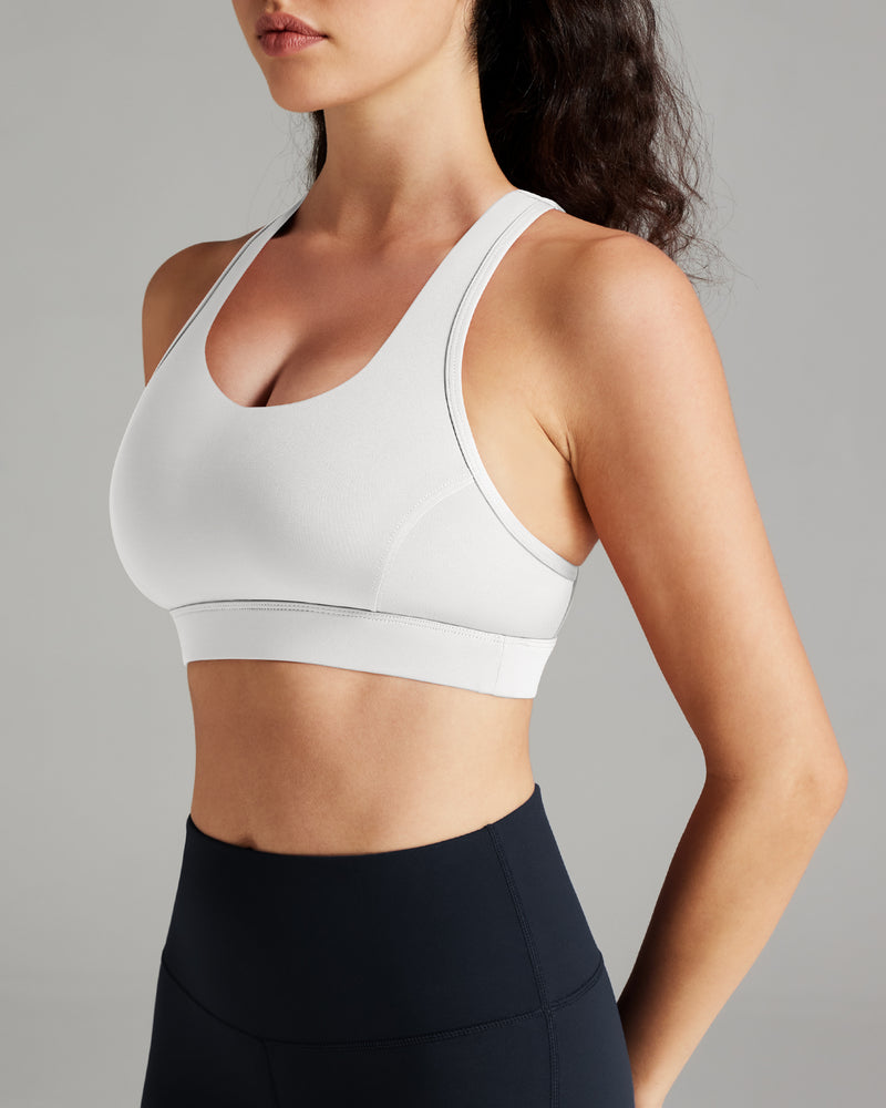 V Neck Pocket Sports Bra