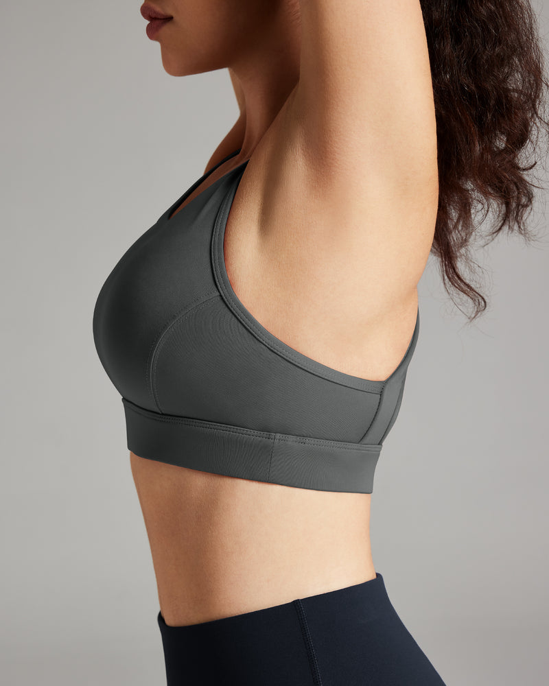 V Neck Pocket Sports Bra