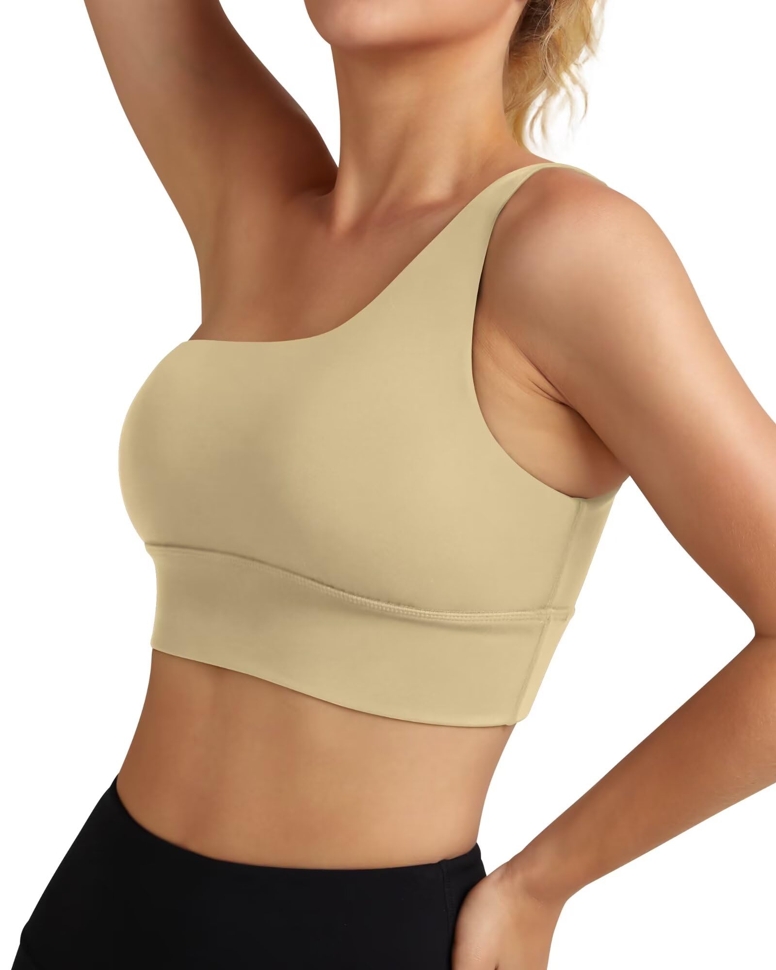 One Shoulder Sports Bra 232106