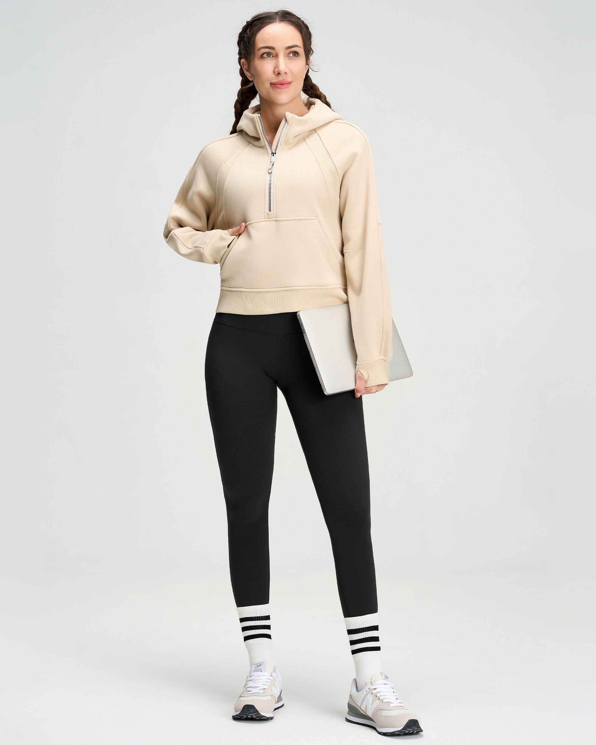 Oversized Half-Zip Hoodie 230409