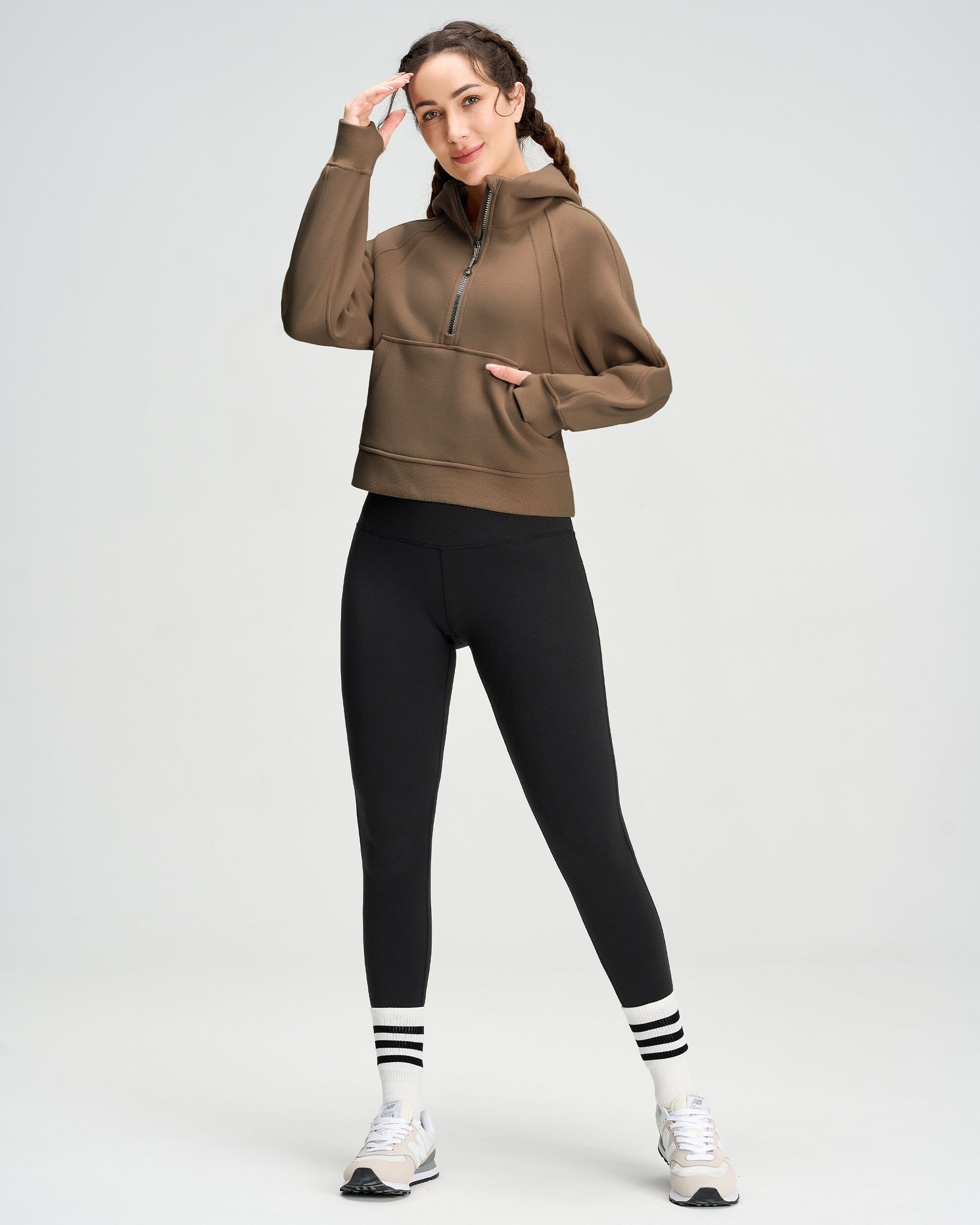 Oversized Half-Zip Hoodie 230409