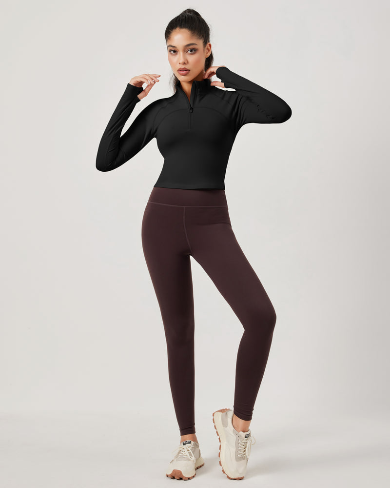 Half Zip Athletic Pullover Top