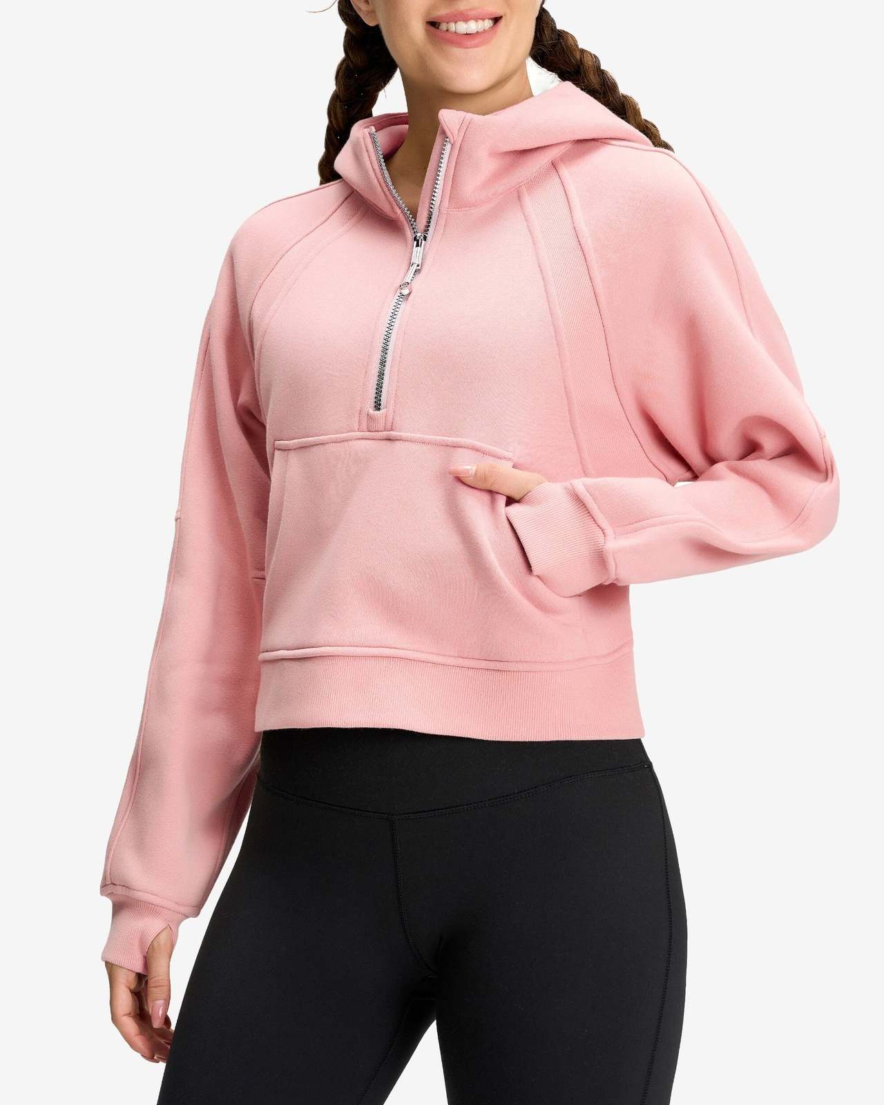 Oversized Half-Zip Hoodie 230409