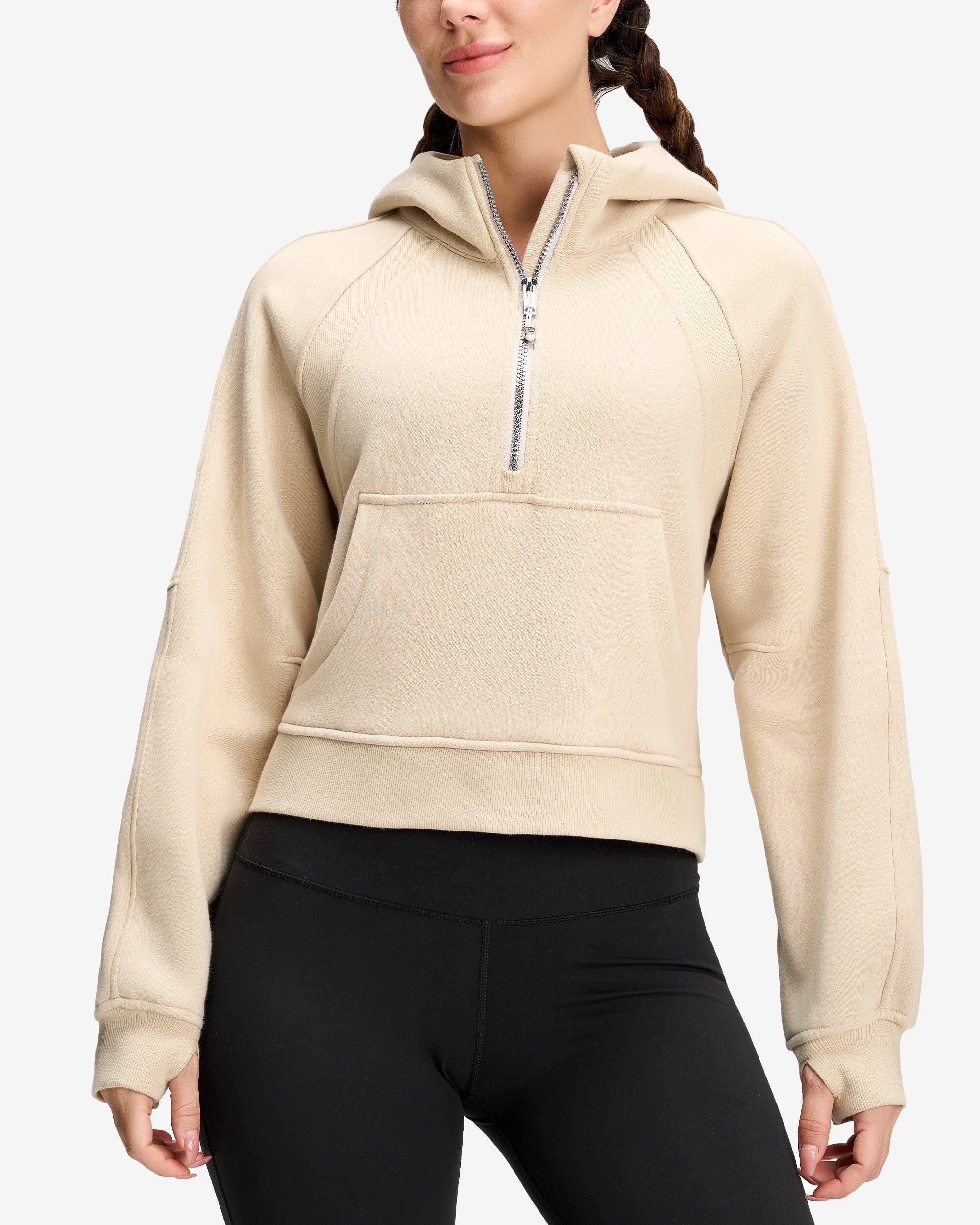 Oversized Half-Zip Hoodie 230409