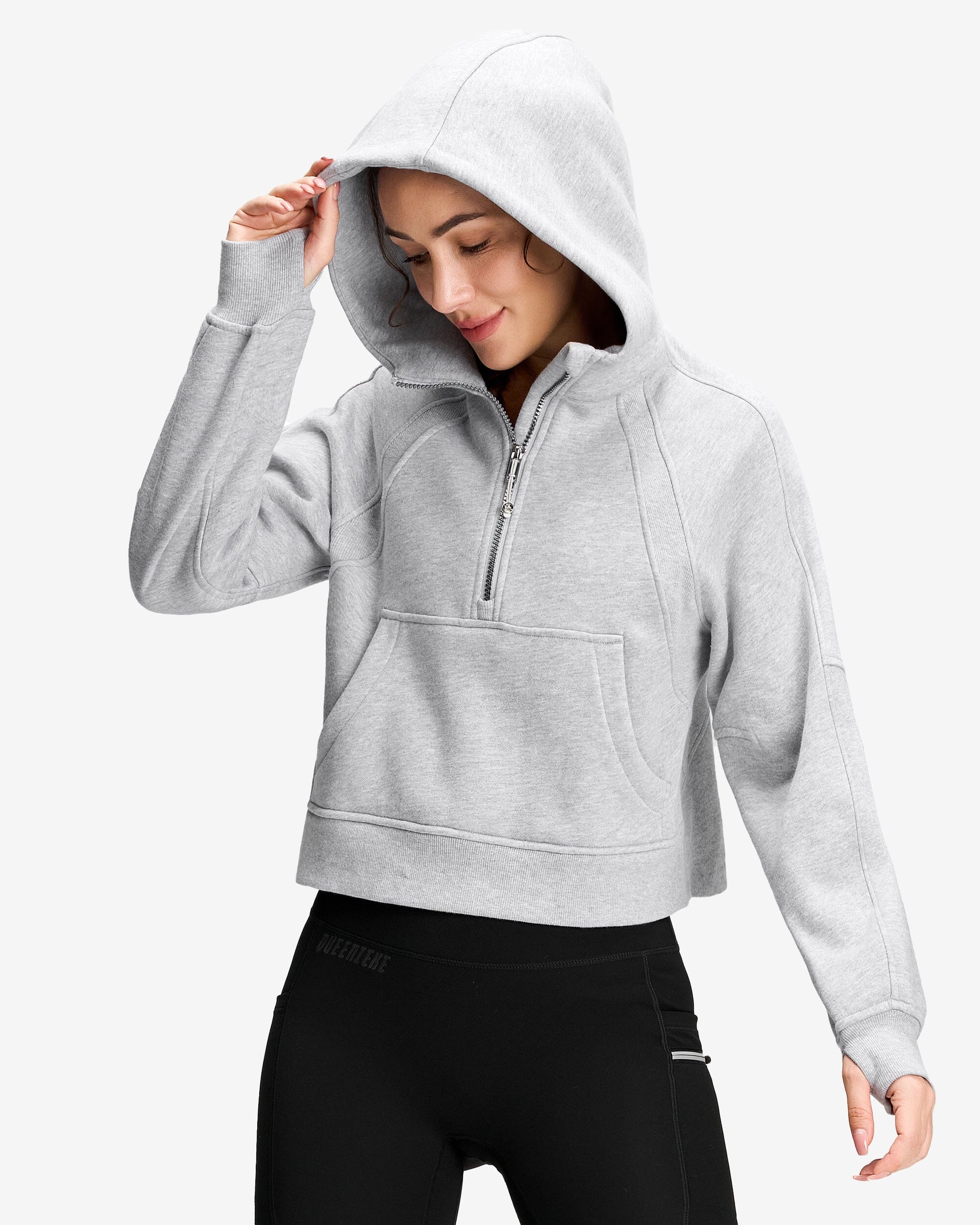 Oversized Half-Zip Hoodie 230409