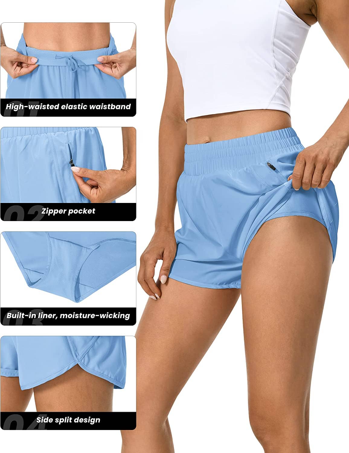 Womens Athletic Shorts 220107