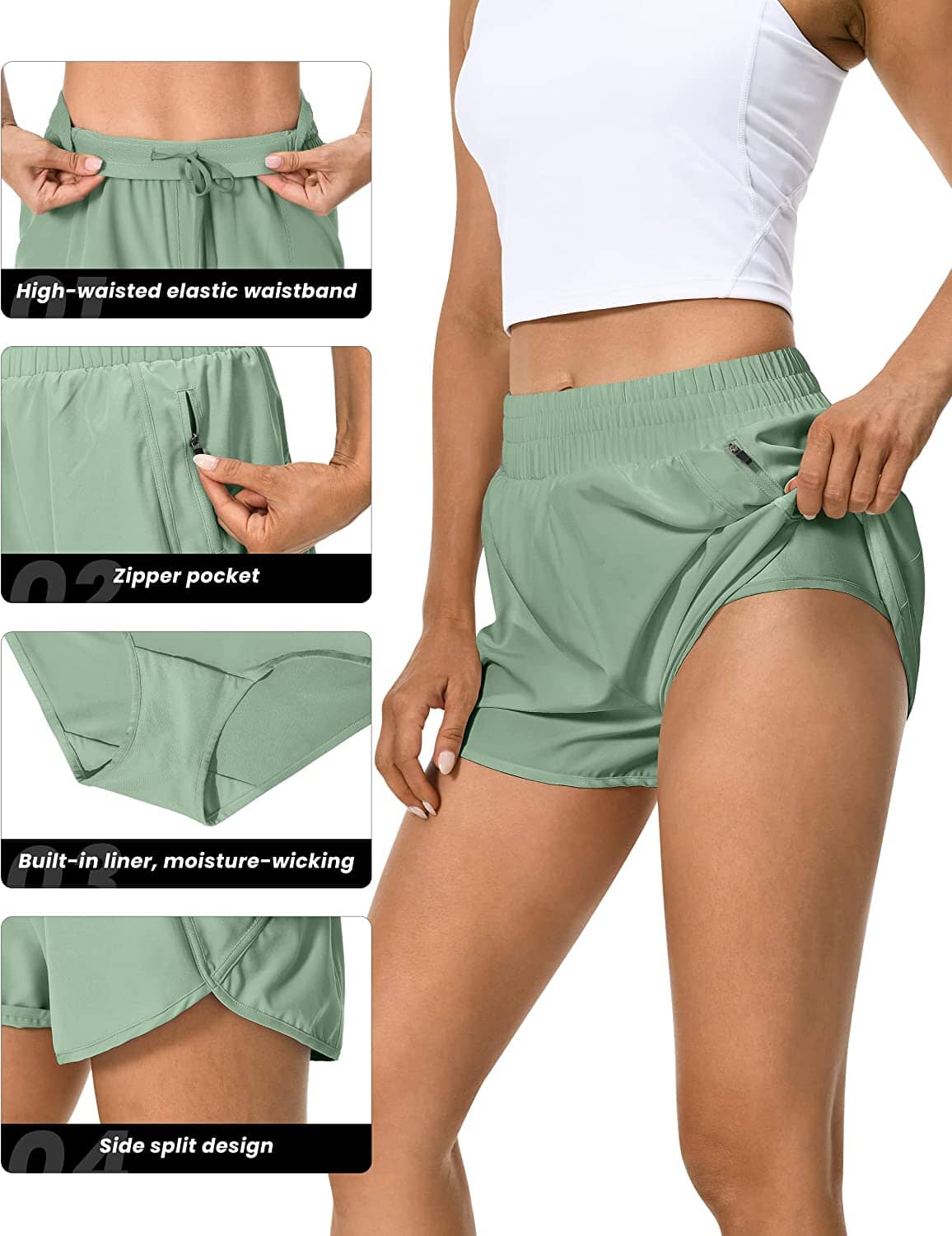 Womens Athletic Shorts 220107