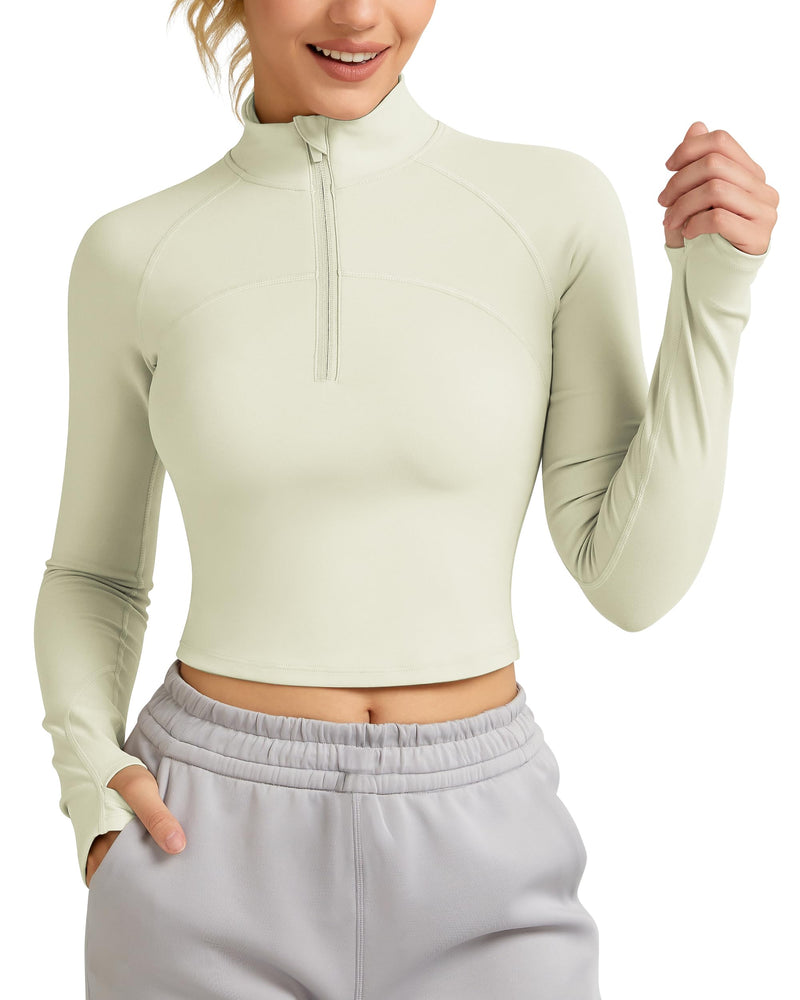 Half Zip Athletic Pullover Top