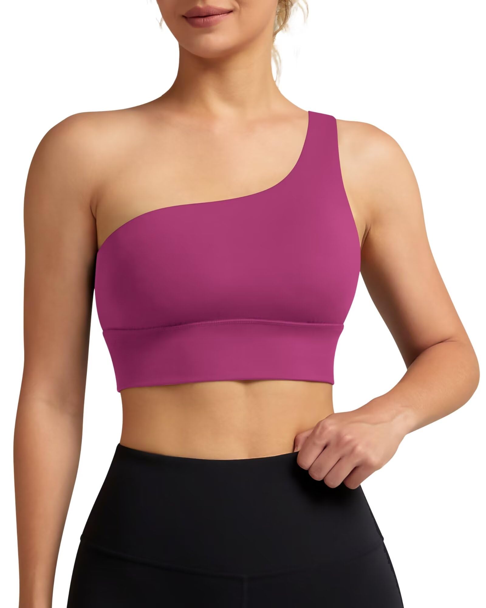 One Shoulder Sports Bra 232106