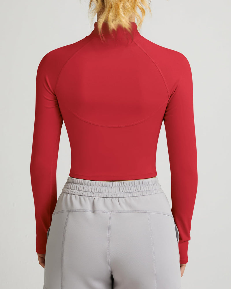 Half Zip Athletic Pullover Top