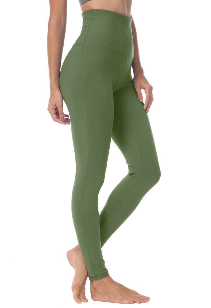 NWT $49 DKNY SPORT Women's Tummy Control Green Workout Yoga Leggings Size  Large