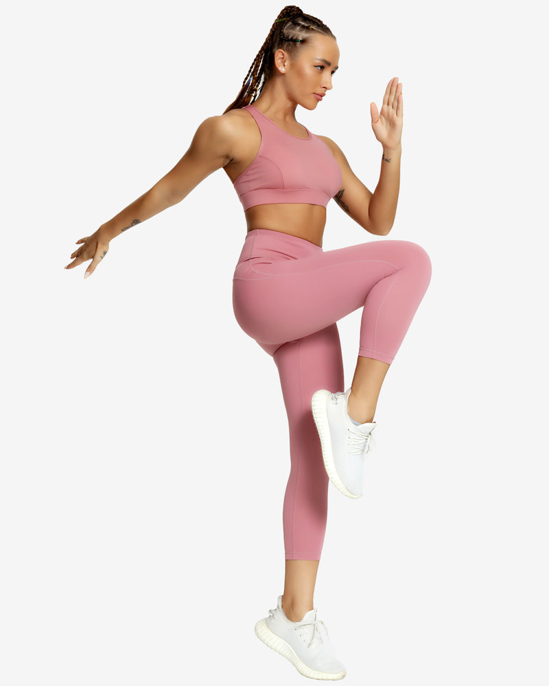 Queenieke Women's Yoga Sports Bra padded Medium Support Strappy Back Bras  tops Teal – QUEENIEKE