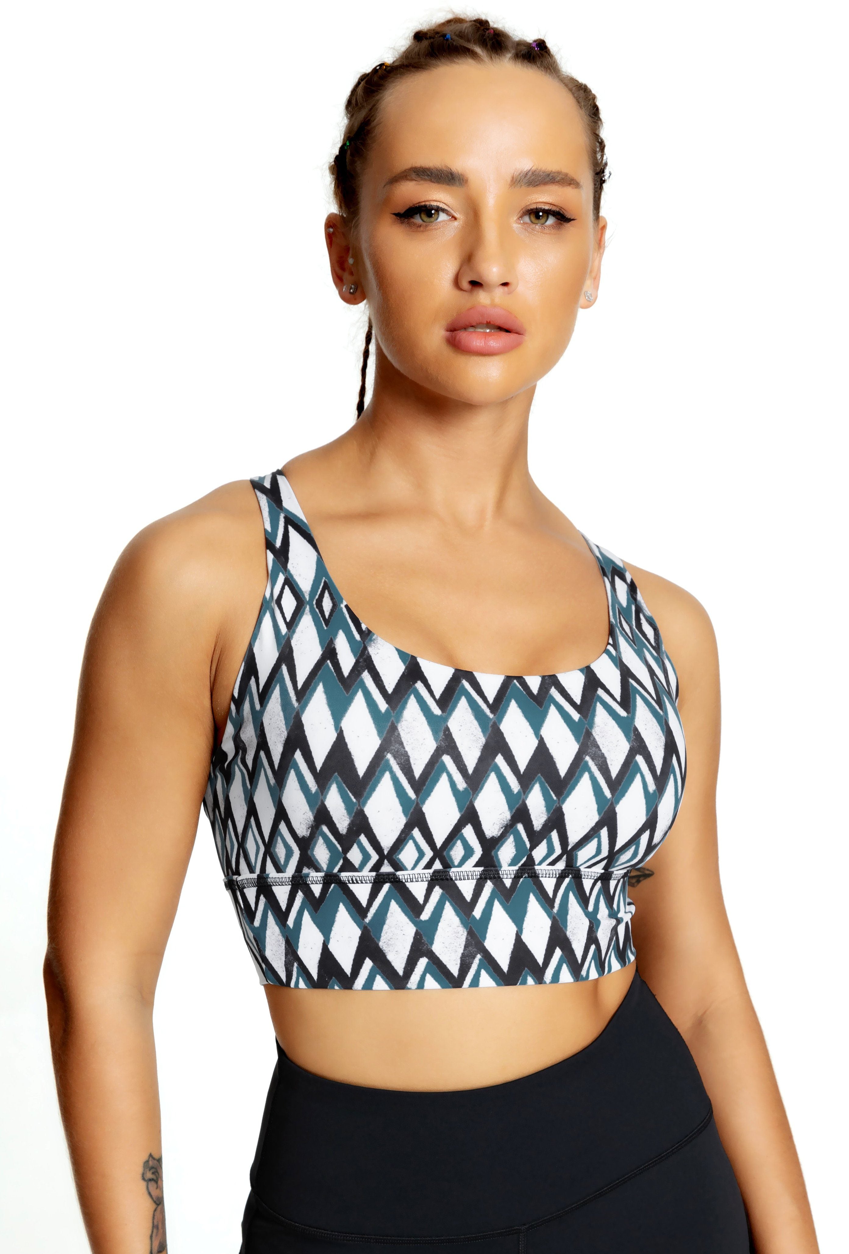 Pattern Light Support Free Sport Bra