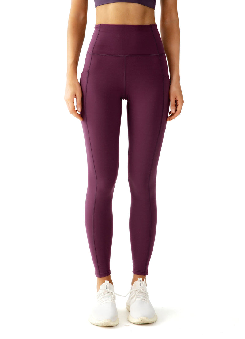 EQWLJWE Yoga Pants for Women Hole Solid Color Leggings Tightening