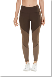 Color Blocking Mid-Waist Tights Leggings